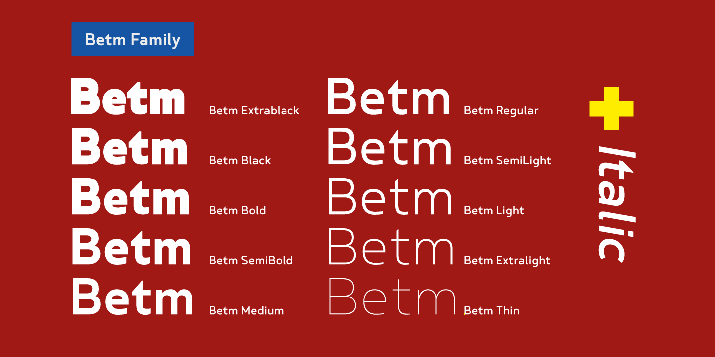 Ejemplo de fuente Betm #9